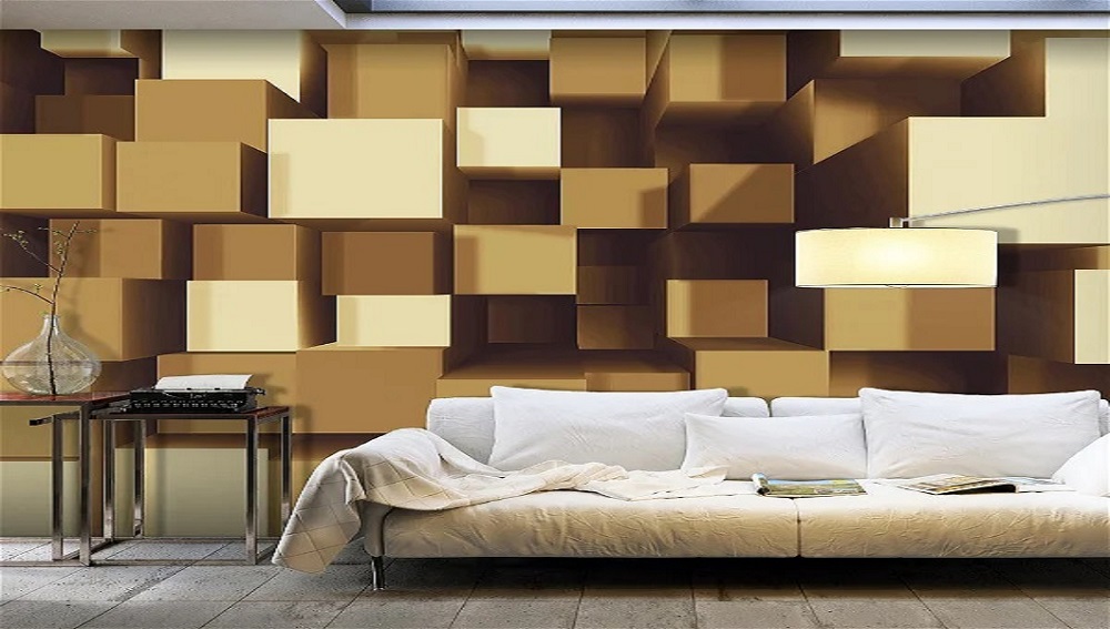self adhesive 3d wallpaper geometric harmony feat img