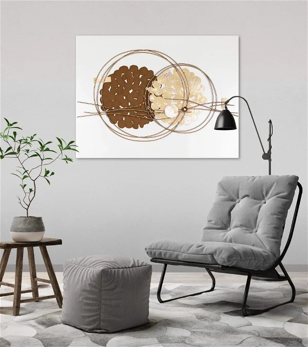 Wood wall art Holy Bond in gray background