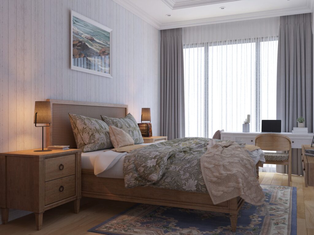 Bed linen with natural motif design