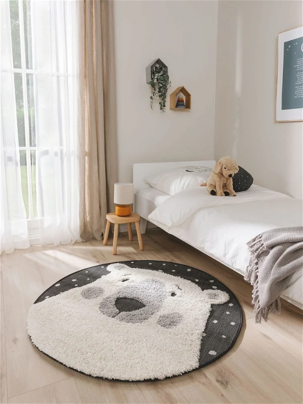 Design Kids Carpet Carlo Black and White picture