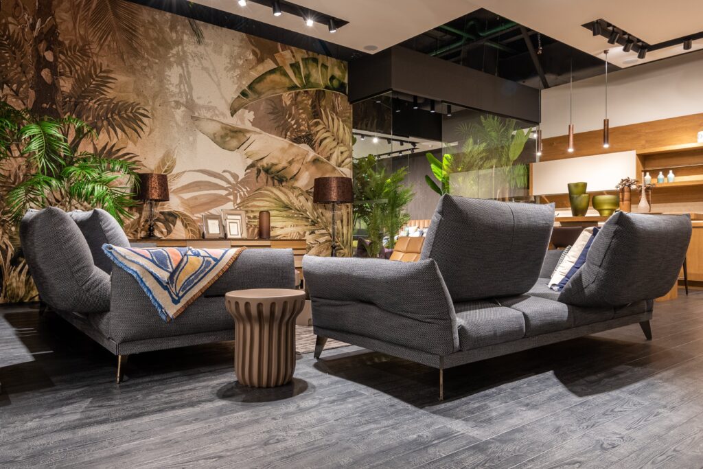 Living room inspired by nature