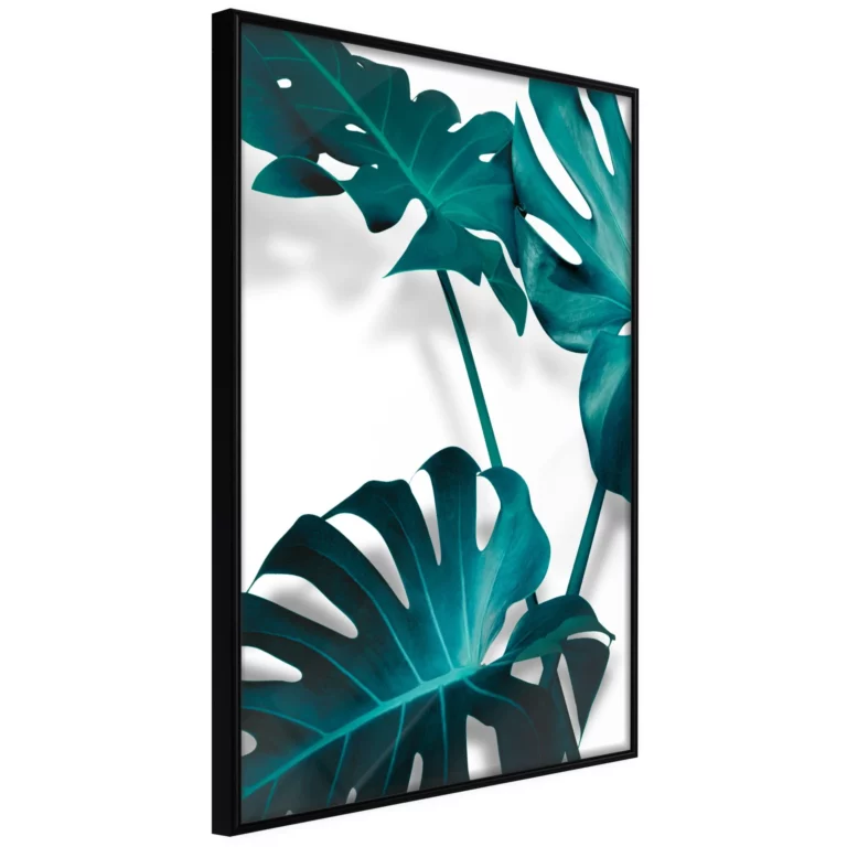 poster-turquoise-monstera-ii
