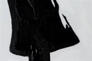 Hand-painted painting 'Banksy's Heart Balloon' girl skirt details