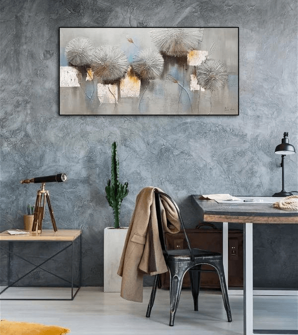 Handpainted Painting 'Cracks Start to Show'