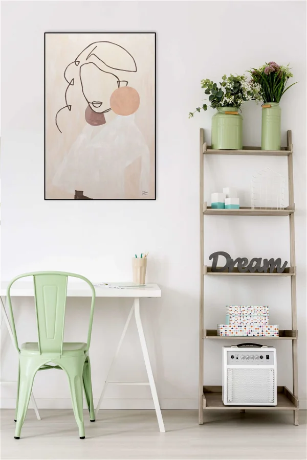 Handpainted Painting 'Mediterranean Beauty'