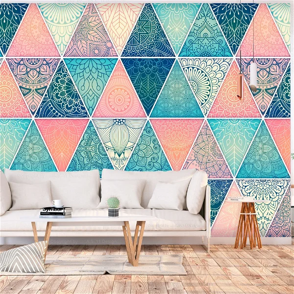Self-adhesive wallpaper 'Oriental Triangles'