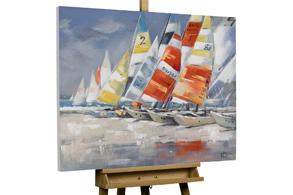 Handpainted Painting 'Cloudless'