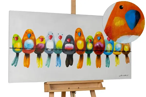 Handpainted Painting 'Friends for Life'