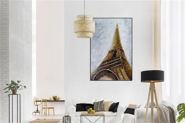 XXL Oil paintings 'Gilded Monument'