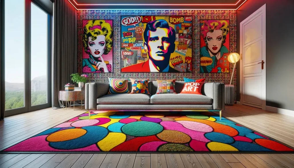 pop art design living room