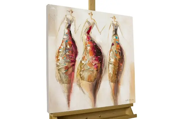 Handpainted Painting 'Belle of the Ball'