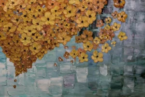 oil painting floating heart