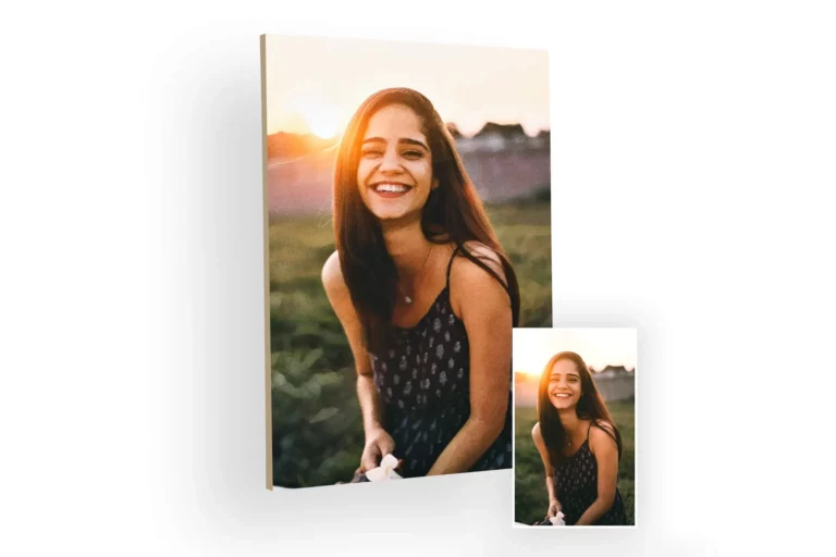 single portrait photo painting