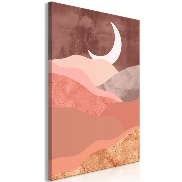 Art print on canvas 'Terracotta Landscape Vertical'