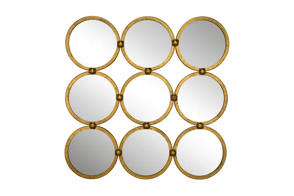 Metal wall mirror 'Pieces of Me'