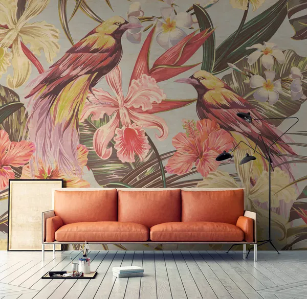 Wallpaper makes a dramatic comeback in 2025. Forget plain walls - this year is all about bold patterns, oversized florals and geometric designs that instantly transform a space. Whether you opt for textured wallpaper, metallic accents or a nature-inspired mural, this is a trend that will bring your home to life.