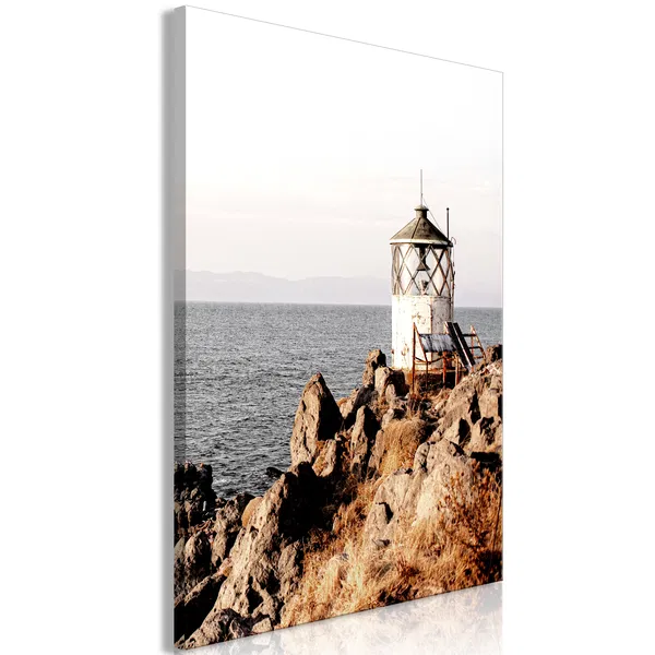Art print on canvas 'Lantern On The Cliff Vertical'
