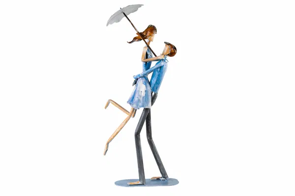 Metal sculpture 'Joyful Reunion'